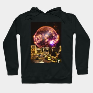 Sun City - Space Collage, Retro Futurism, Sci-Fi Hoodie